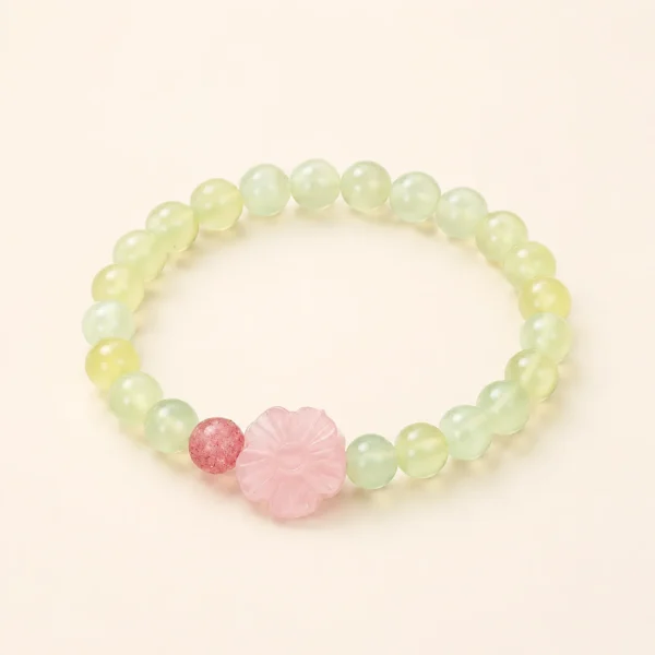 Handcrafted Rose Quartz Bracelet No.2 for Love & Calm