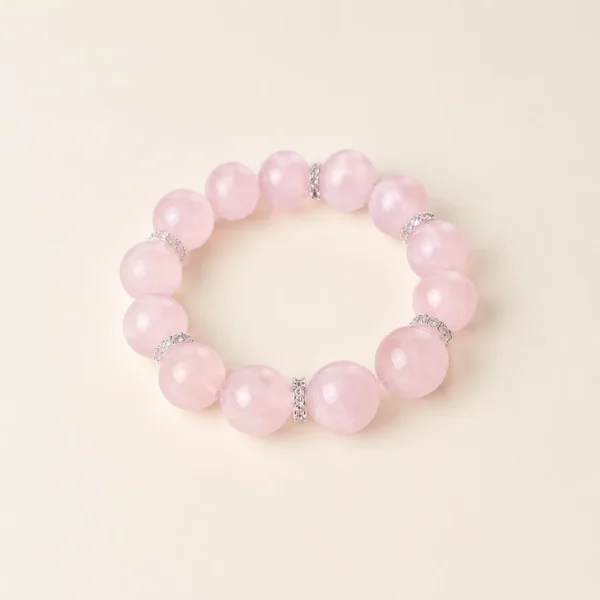 Rose Quartz 14mm Bracelet for Love & Calm