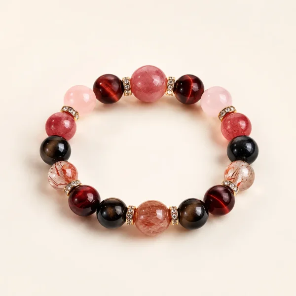 Rose Quartz & Super Seven Bracelet for Love & Calm