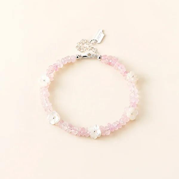Classic Rose Quartz Bracelet No.2 for Love & Calm