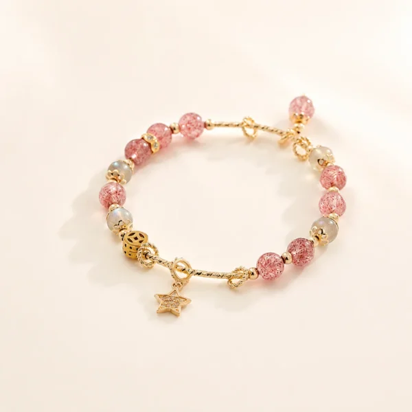 Rose Quartz Star Bracelet for Love & Calm