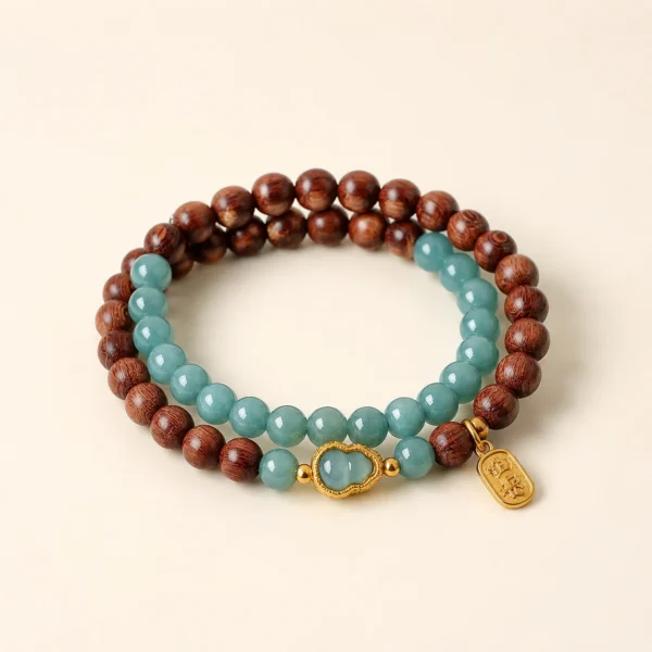 Sandalwood Gourd Bracelet for Calm & Grounding