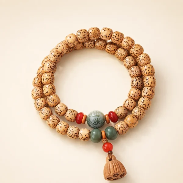 Classic Star Moon Bodhi Star Double-Wrap Bracelet for Mindfulness & Calm