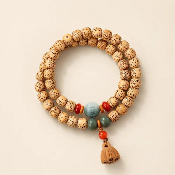 Star Moon Bodhi Star Double-Wrap Bracelet for Mindfulness & Calm