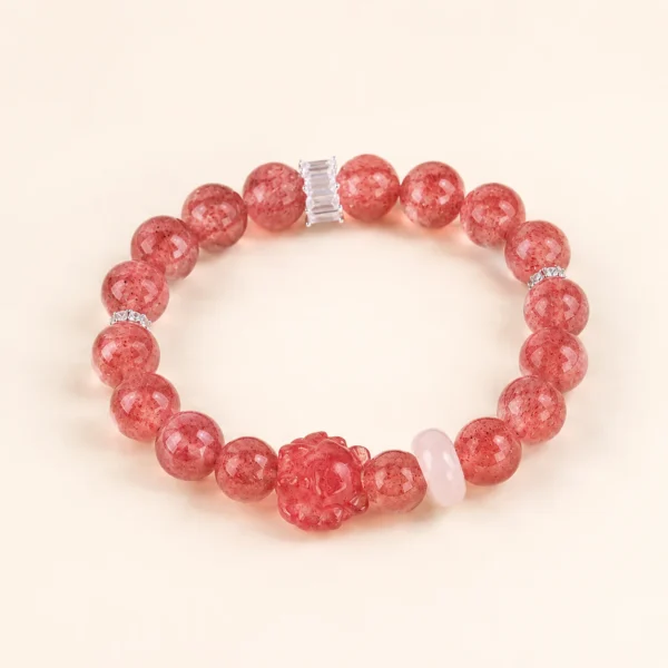 Strawberry Quartz Bracelet for Love & Joy