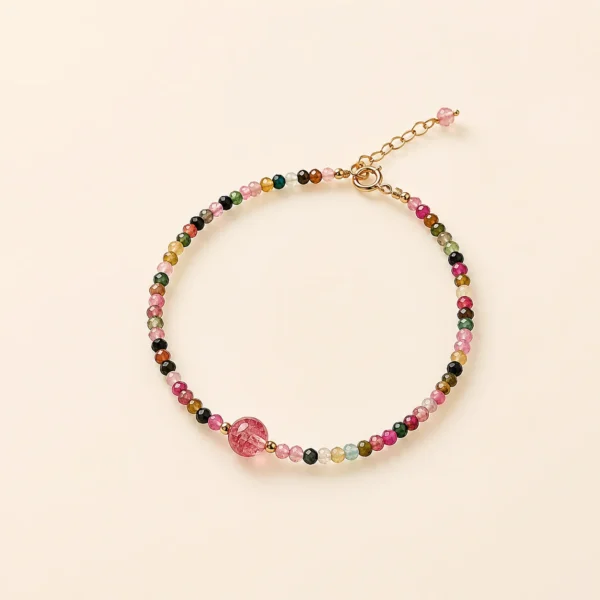 Heritage Strawberry Quartz Bracelet for Love & Joy
