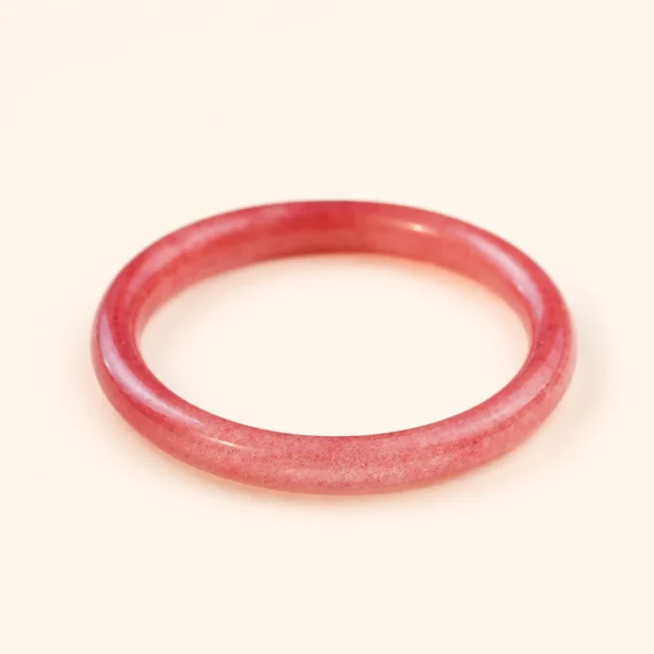 Strawberry Quartz Bangle for Love & Joy