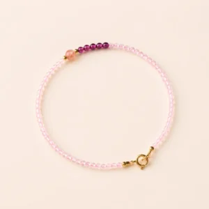 Classic Strawberry Quartz Faceted Bracelet for Love & Joy