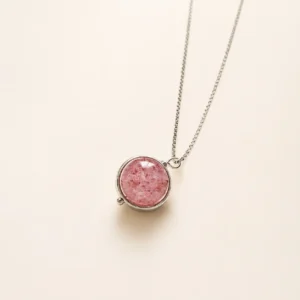 Strawberry Quartz Necklace for Love & Joy