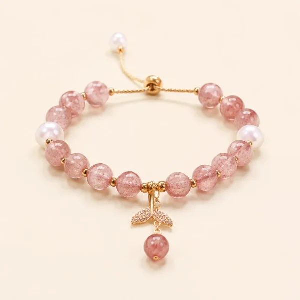 Strawberry Quartz Pendant for Love & Joy