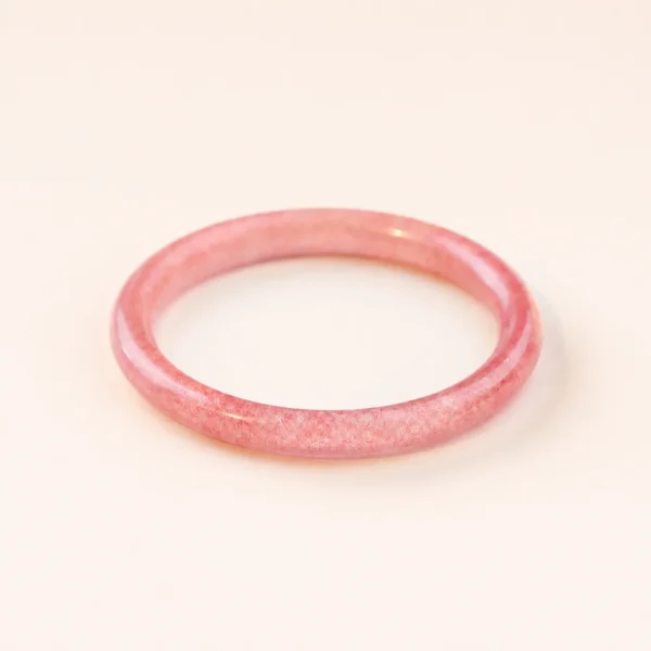 Strawberry Quartz Star Bangle for Love & Joy