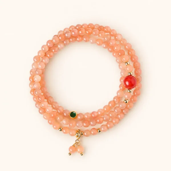 Sunstone Crystal 4mm Bracelet for Joy & Vitality