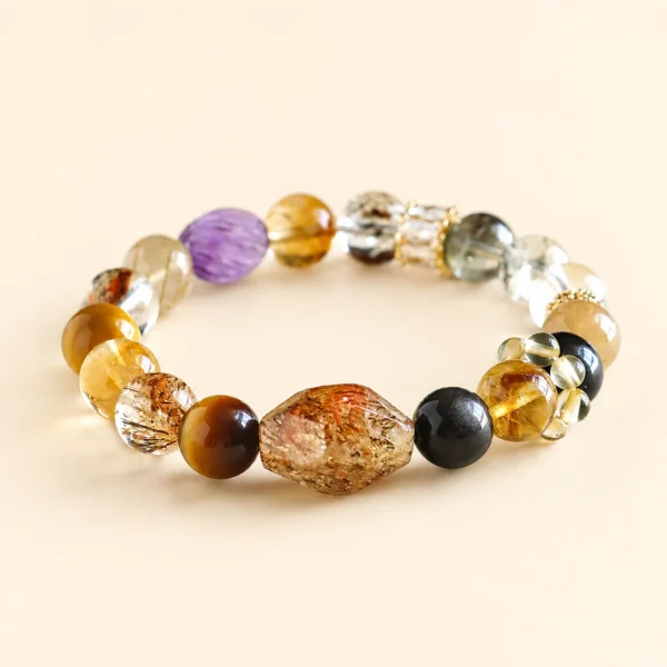 Premium Super Seven Crystal Multi-Stone Bracelet for Balance & Spirit