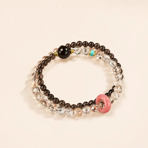 Classic Super Seven Crystal Double-Wrap Bracelet for Balance & Spirit