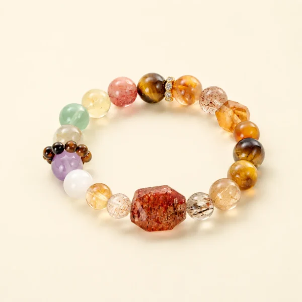 Classic Super Seven Crystal Multi-Stone Bracelet for Balance & Spirit