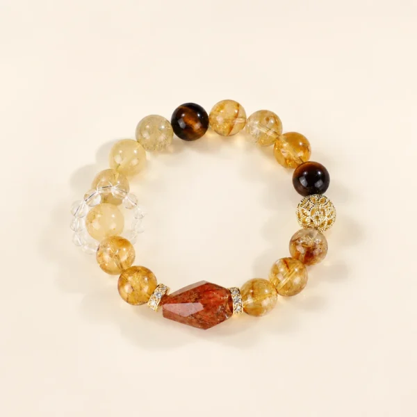 Natural Super Seven Crystal Multi-Stone Bracelet for Balance & Spirit