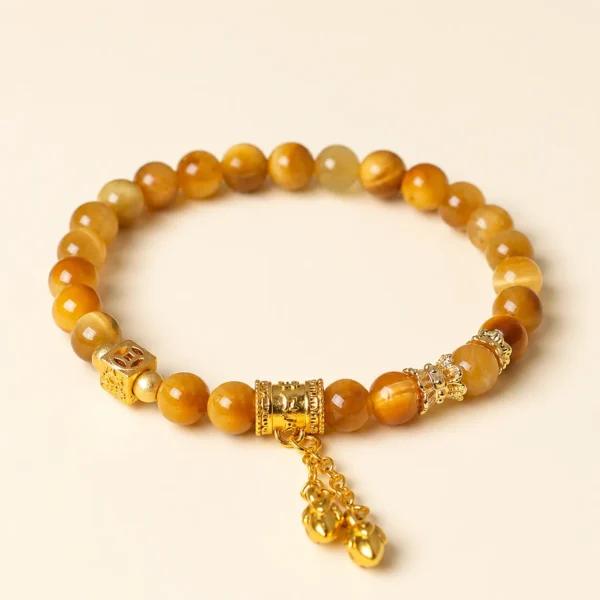 Tiger's Eye 6mm Bracelet for Confidence & Strength