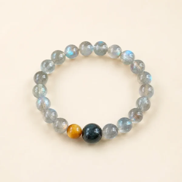 Tiger's Eye & Moonstone Bracelet for Confidence & Strength