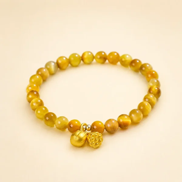 Artisan Tiger's Eye Bracelet for Confidence & Strength