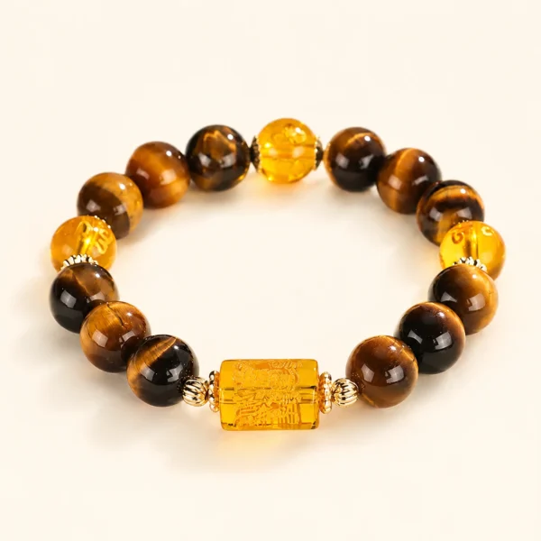 Classic Tiger's Eye 10mm Bracelet for Confidence & Strength