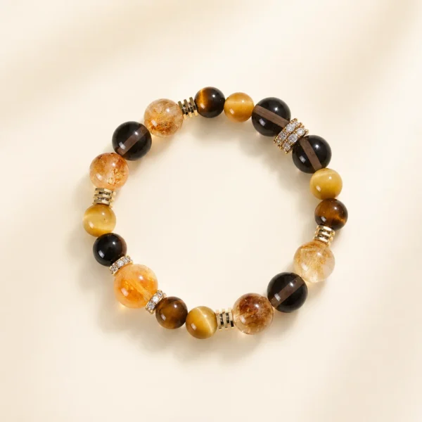 Tiger's Eye Statement Bracelet for Confidence & Strength