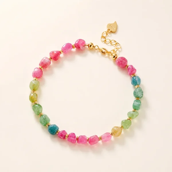 Tourmaline Crystal Bracelet for Joy & Abundance