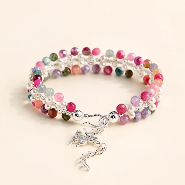 Signature Tourmaline Crystal Bracelet for Joy & Abundance