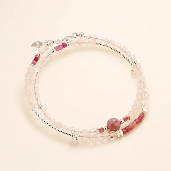 Artisan Tourmaline Crystal Bracelet for Joy & Abundance