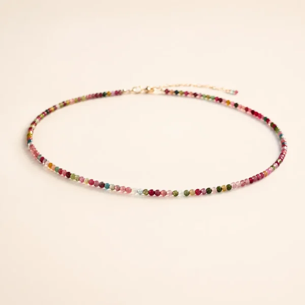 Tourmaline Crystal Necklace for Joy & Abundance