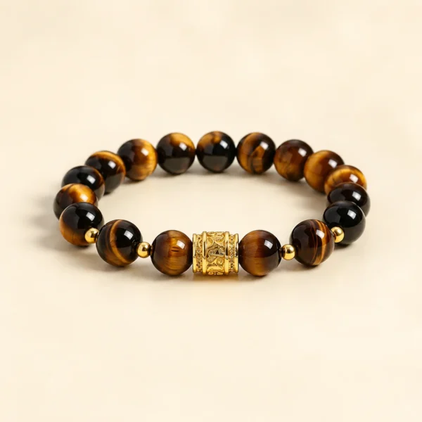 Natural Yellow Tiger Eye Bracelet for Confidence & Strength