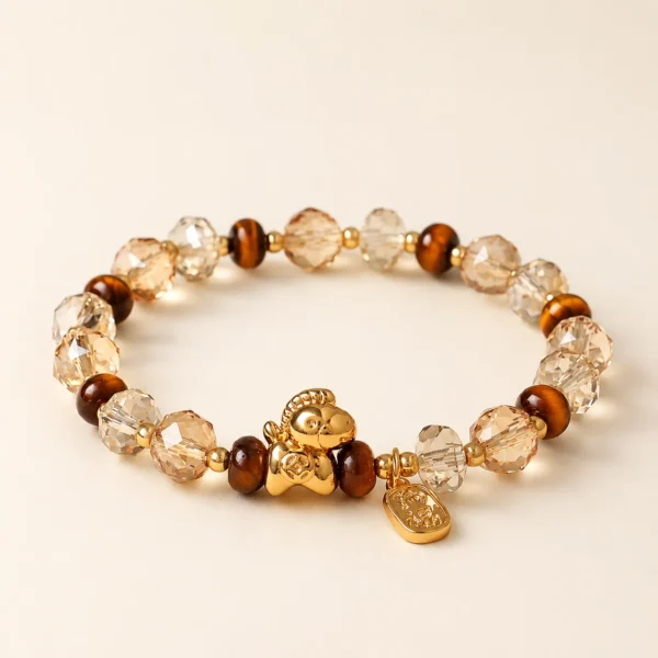 Yellow Tiger Eye Bracelet for Confidence & Strength