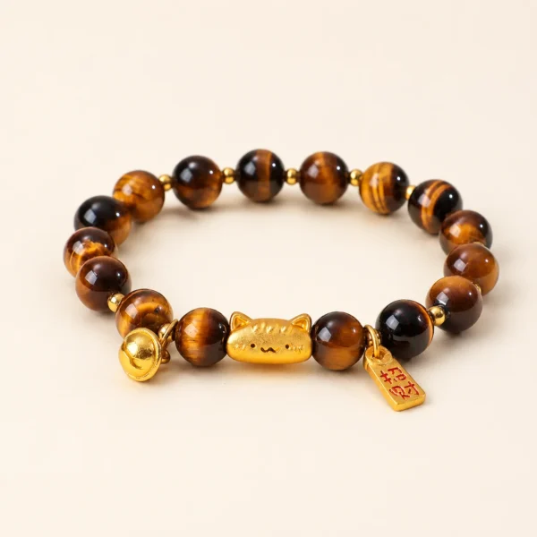 Yellow Tiger Eye Fortune Bracelet for Confidence & Strength