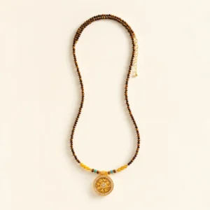 Yellow Tiger Eye Necklace for Confidence & Strength