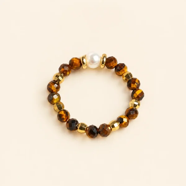 Yellow Tiger Eye Ring for Confidence & Strength