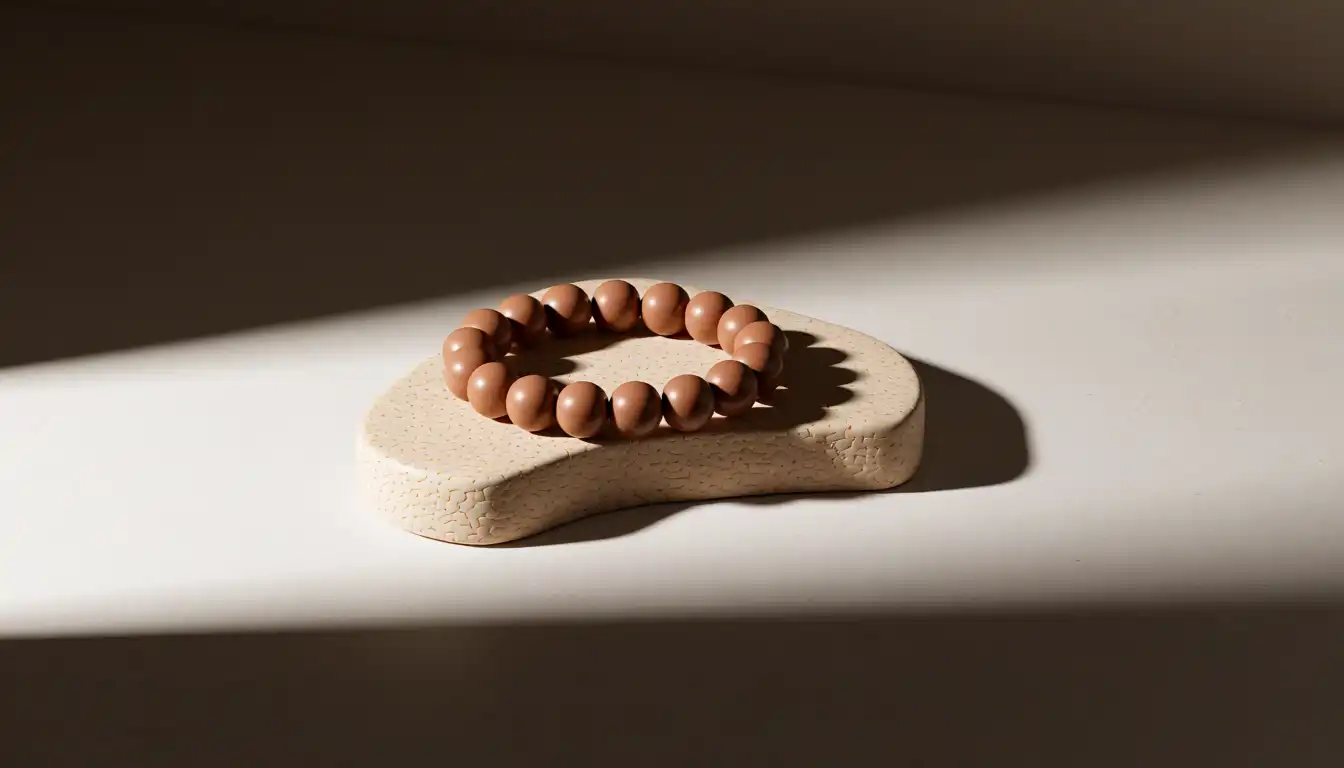 Rare natural stone, hand-set