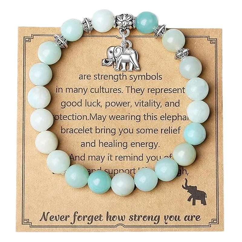 Natural Stone Stretch Bracelet 6 Natural Stone Stretch Bracelet - Image 6