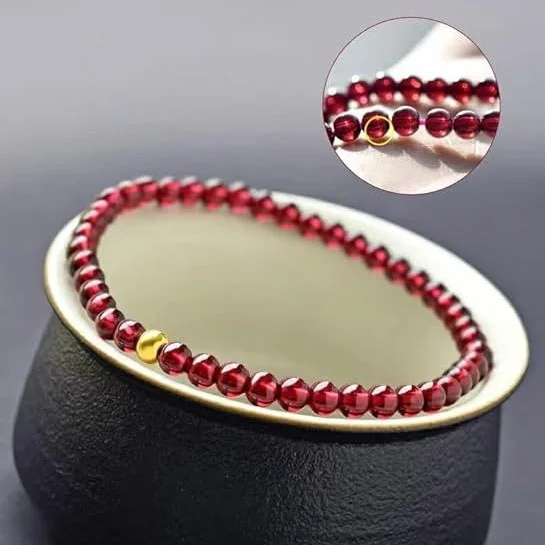 Garnet Lucky Bracelet — Lucky 5 Garnet Lucky Bracelet — Lucky - Image 5