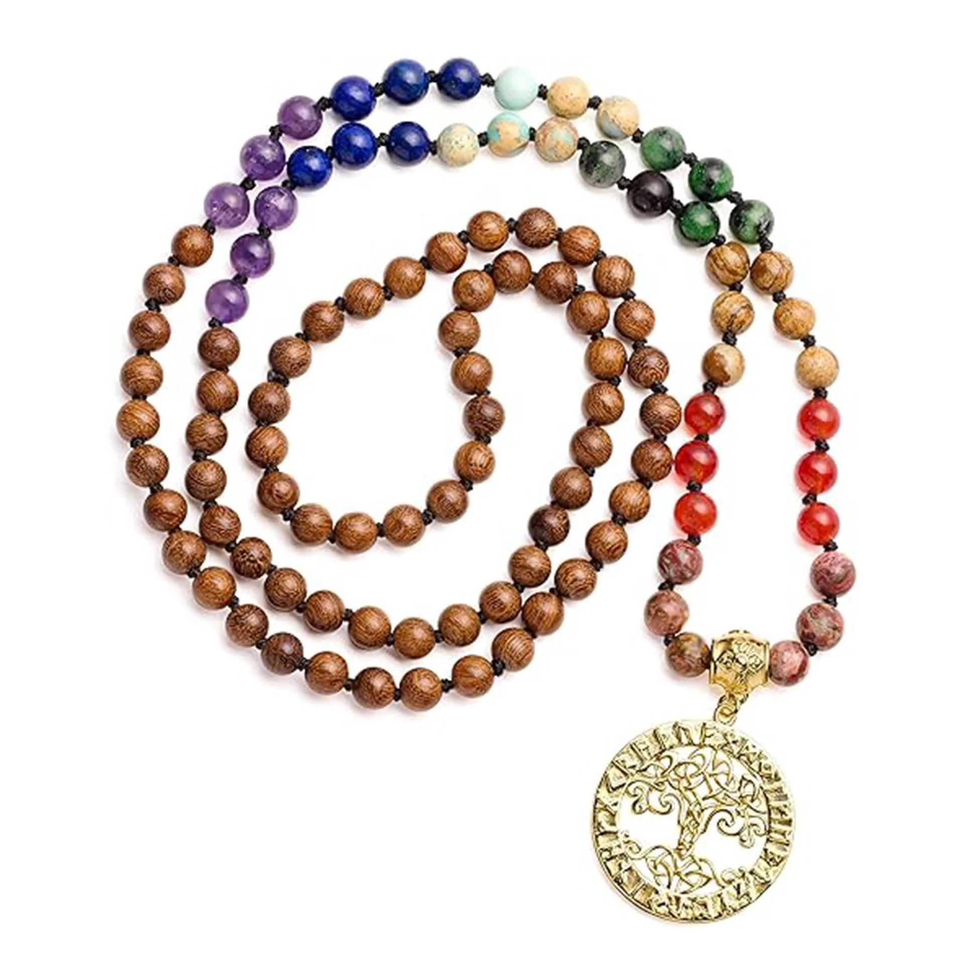 Natural Stone Lotus Necklace — Lotus 6 Natural Stone Lotus Necklace — Lotus - Image 6