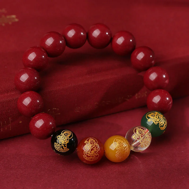 Cinnabar Buddha Bracelet 1 Cinnabar Buddha Bracelet