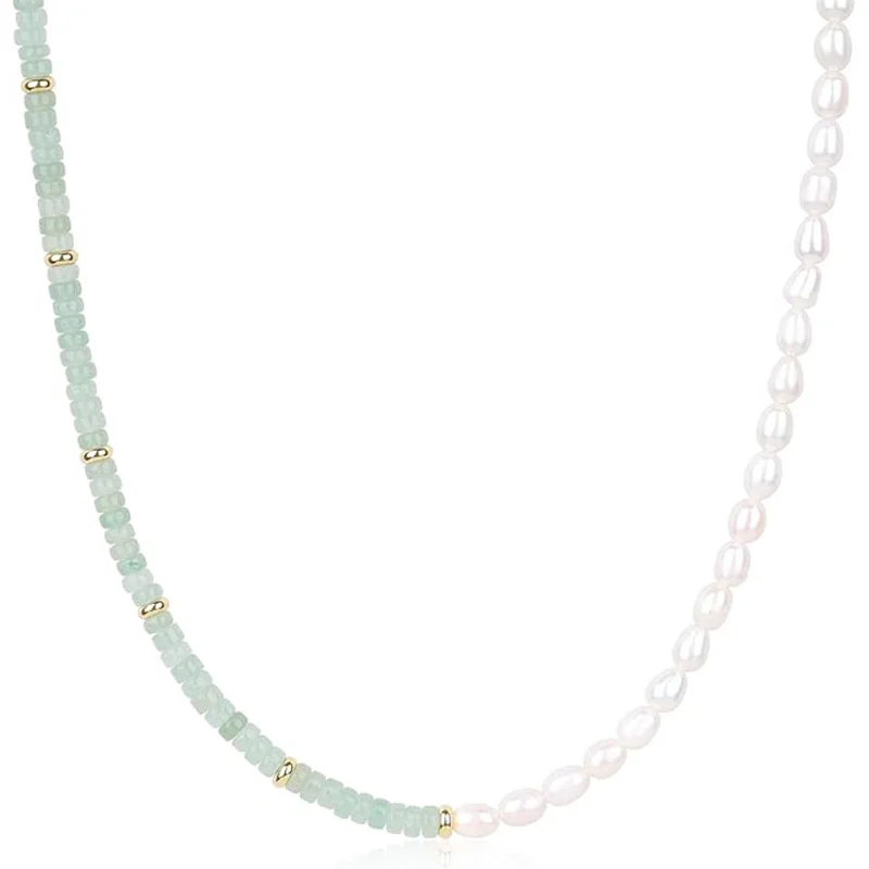 Natural Stone Beaded Necklace 1 Natural Stone Beaded Necklace