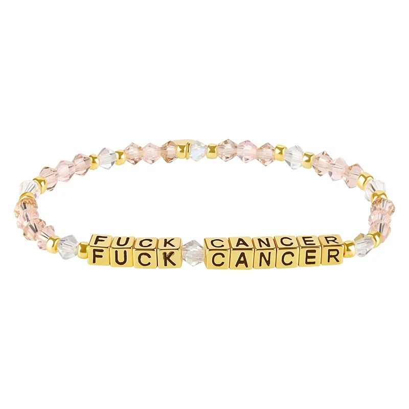 Crystal Beaded Bracelet — Letter 4 Crystal Beaded Bracelet — Letter - Image 4