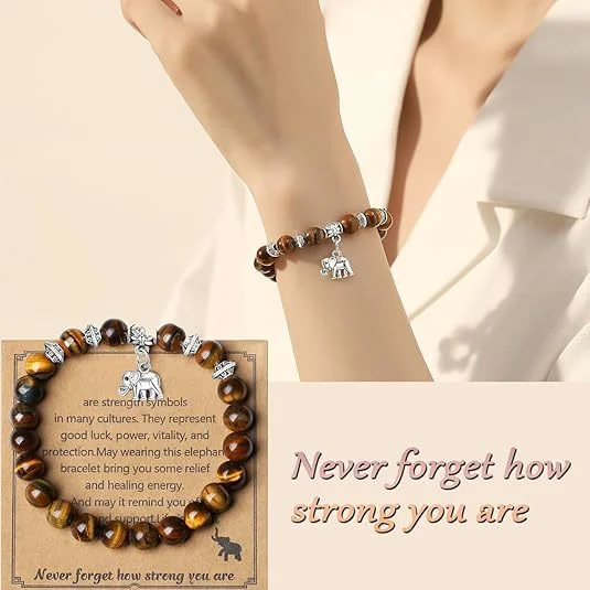 Natural Stone Stretch Bracelet 3 Natural Stone Stretch Bracelet - Image 3