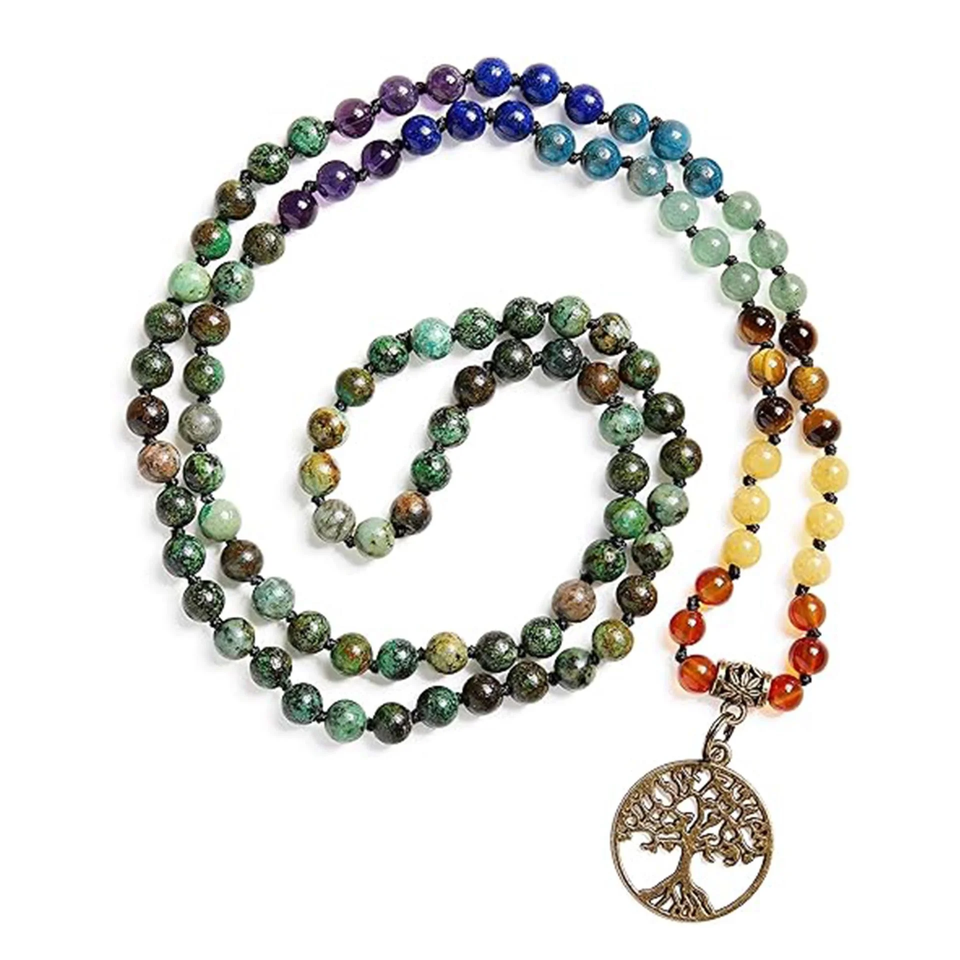 Natural Stone Lotus Necklace — Lotus 5 Natural Stone Lotus Necklace — Lotus - Image 5