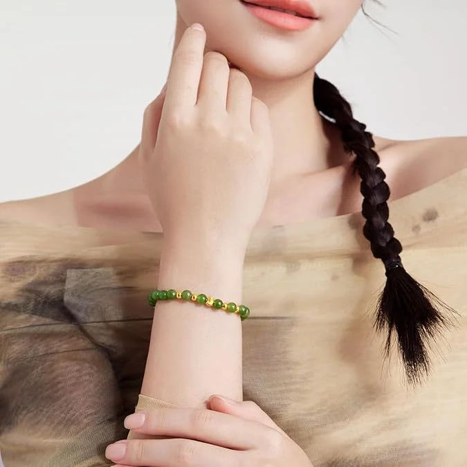Hetian Jade Geometric Bracelet 5 Hetian Jade Geometric Bracelet - Image 5