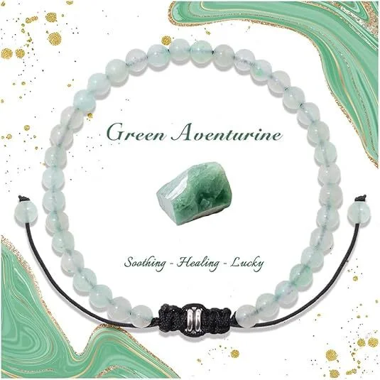 Natural Stone Adjustable Bracelet — Woven 1 Natural Stone Adjustable Bracelet — Woven