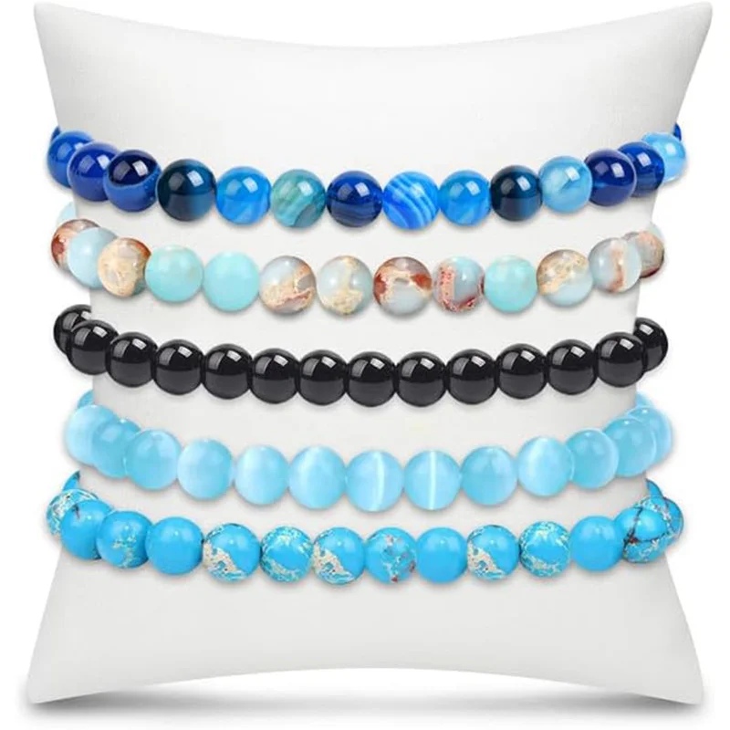 Natural Stone Couple Bracelet — Ethnic 4 Natural Stone Couple Bracelet — Ethnic - Image 4