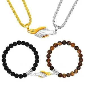 Tiger Eye Couple Necklace
