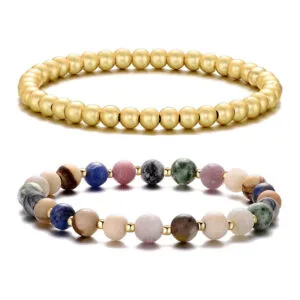 Natural Stone Couple Bracelet