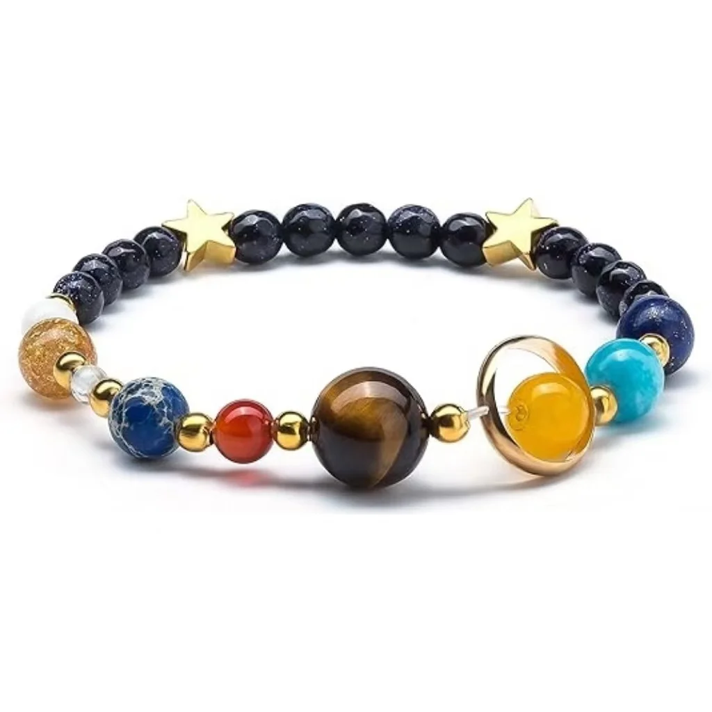 Silver Solar System Bracelet — Cosmic 6 Silver Solar System Bracelet — Cosmic - Image 6