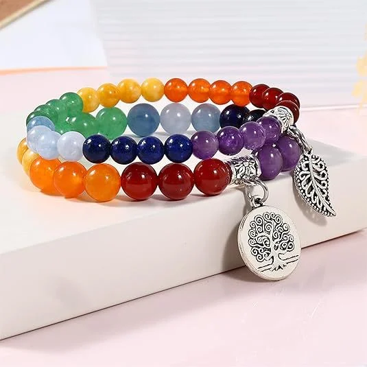 Crystal Leaf Bracelet — Rainbow 4 Crystal Leaf Bracelet — Rainbow - Image 4